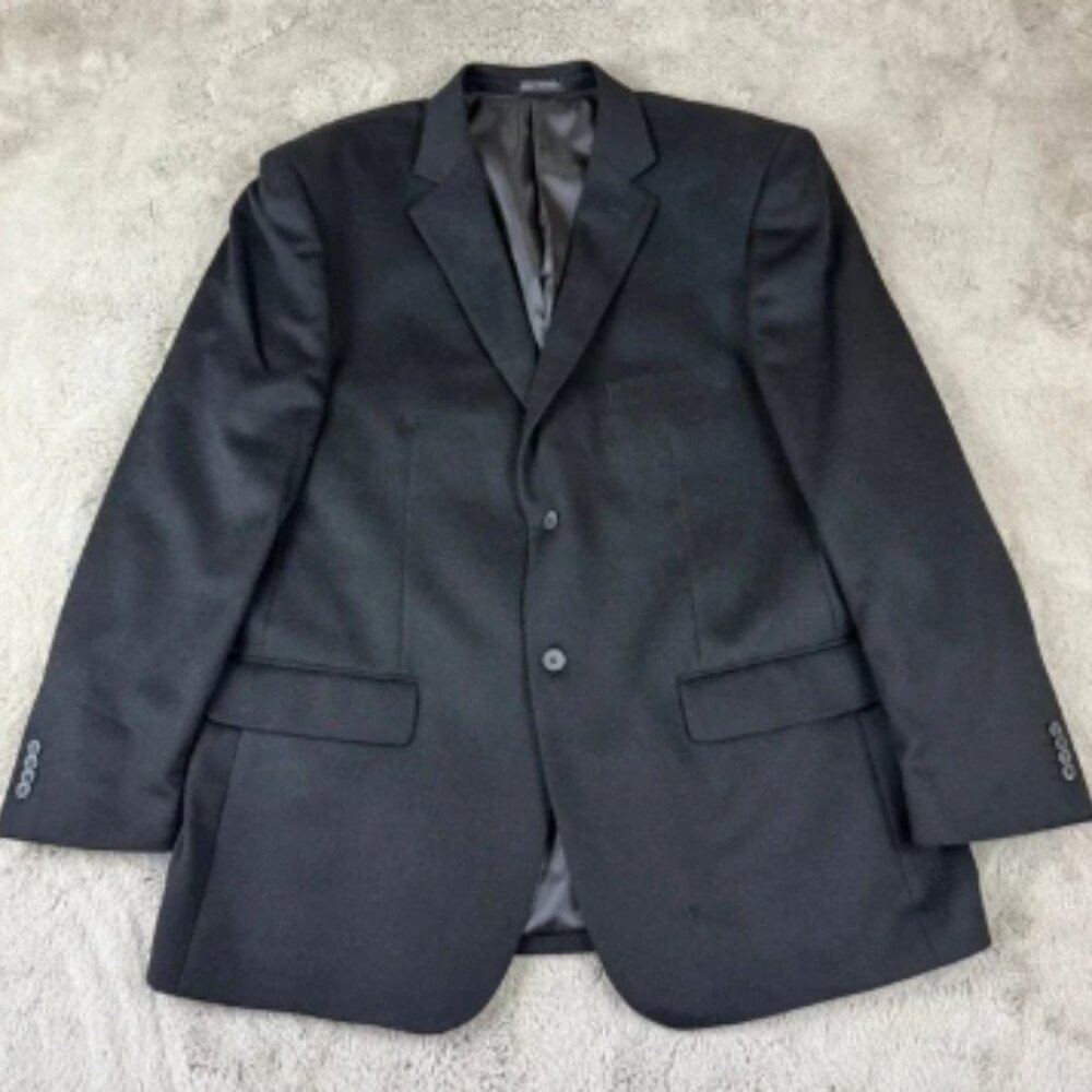 SINIO Wool Blazer - Silk Cashmere Blend - Classic Business Coat - 46R Career